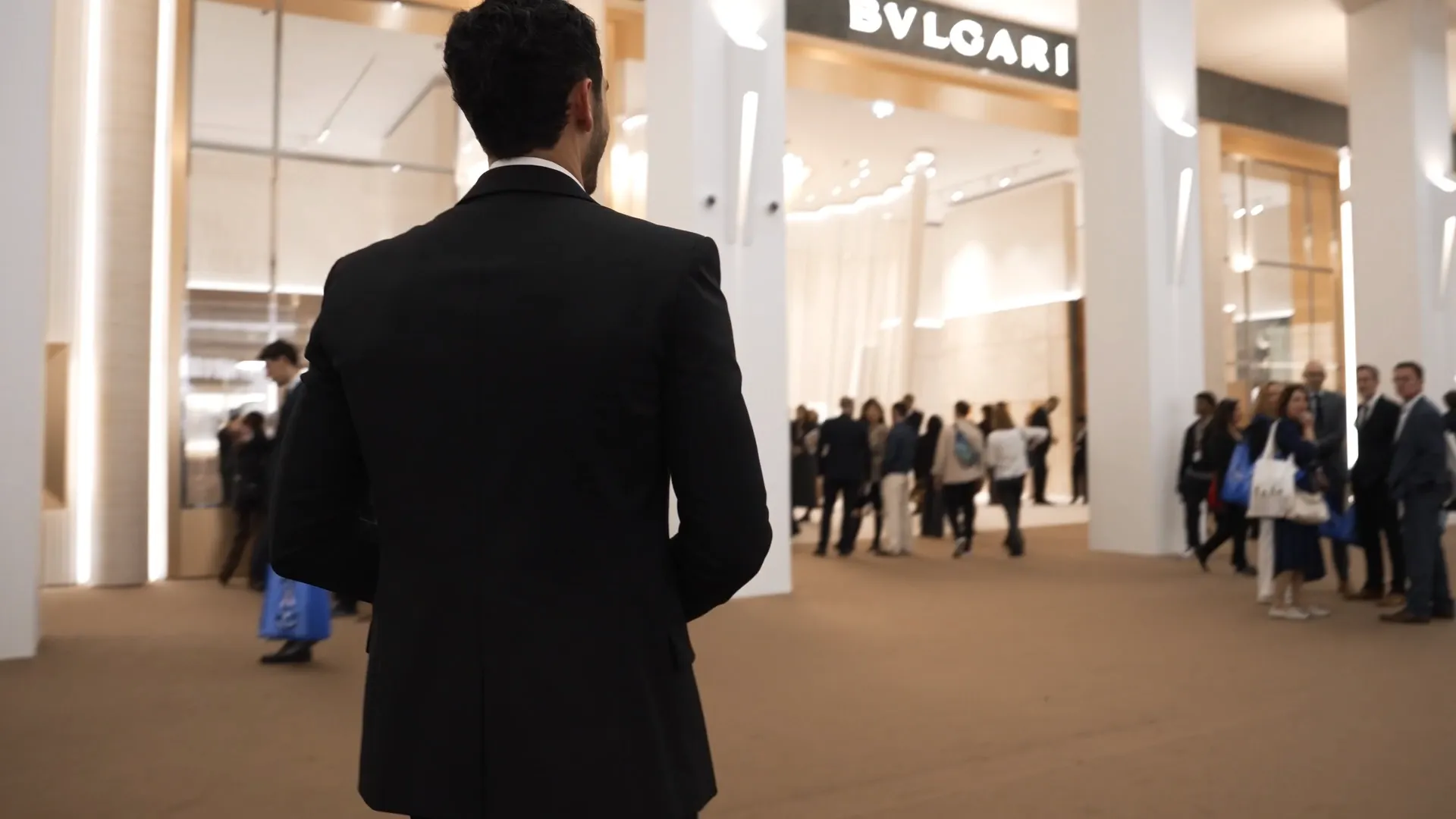 Inside the Bvlgari booth with Alejandro Speitzer
