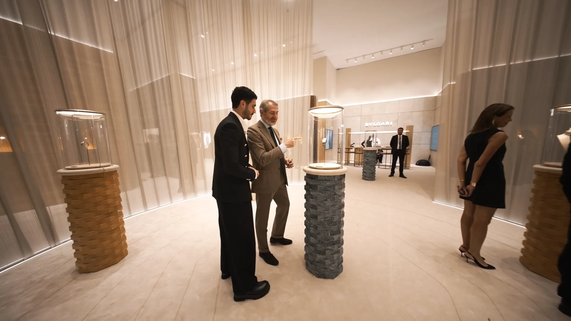 Inside the Bvlgari booth with Alejandro Speitzer